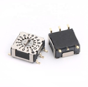 Thiết Bị Chuyển Mạch <span class=keywords><strong>Dip</strong></span> Loại SMT 10 Vị Trí Công Tắc Xoay Pcb - Product Image 2