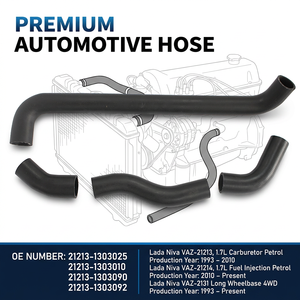 Kit de 4 tuyaux de radiateur en EPDM pour <span class=keywords><strong>LADA</strong></span> <span class=keywords><strong>Niva</strong></span> 21213 21214, références OE 21213-1303025, 21213-1303010, 21213-1303090, 21213-1303092 - Product Image 2