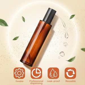 Refillable 20ml-120ml <b>Amber</b> Eco-friendly Glass Frost Surface Spray Lotion <b>Bottle</b> Mist Spray Cosmetic Packaging - Product Image 4