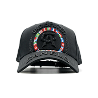 En stock – Casquette de baseball originale Canelo X Barbas WBC, 5 panneaux brodés, modèle Champion, avec doublure en satin – Casquettes Barbas originales