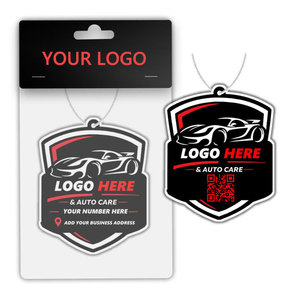 Personnalisez votre logo, votre adresse commerciale, votre numéro, votre code QR, votre désodorisant pour voiture, votre parfum pour voiture, vos promotions, vos cadeaux, vos petits cadeaux pour les laveries automobiles - Product Image 1