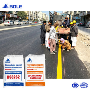 Peintures thermoplastiques jaunes et blanches populaires en Afrique, peinture de marquage à chaud BS3262 - Product Image 1