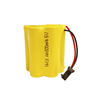 Batería recargable número 5 AA níquel-<span class=keywords><strong>cadmio</strong></span> capacidad total 600mAh 6V salida SM enchufe serie batería <span class=keywords><strong>de</strong></span> coche <span class=keywords><strong>de</strong></span> juguete - Product Image 2
