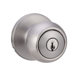 Kamar Tidur Kamar Mandi Privasi Kunci Pintu Set Removable Latch Plate Satin Nikel Finish SS Logam Putaran Bola <span class=keywords><strong>DoorKnob</strong></span> Handle <span class=keywords><strong>Lock</strong></span> - Product Image 2