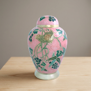 Urna Funeraria Decorativa de Latón Rosa Estilo Europeo para Cenizas, Recuerdo de Cremación, Ecológica, para Mascotas, Estilo Indio - Product Image 3