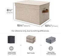 Panier de rangement en tissu pliable moderne à double pliage avec fenêtre, armoire multifonction pour vêtements, pour salon, garage