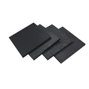 Durable Black Color EPDM Gym Rubber Flooring