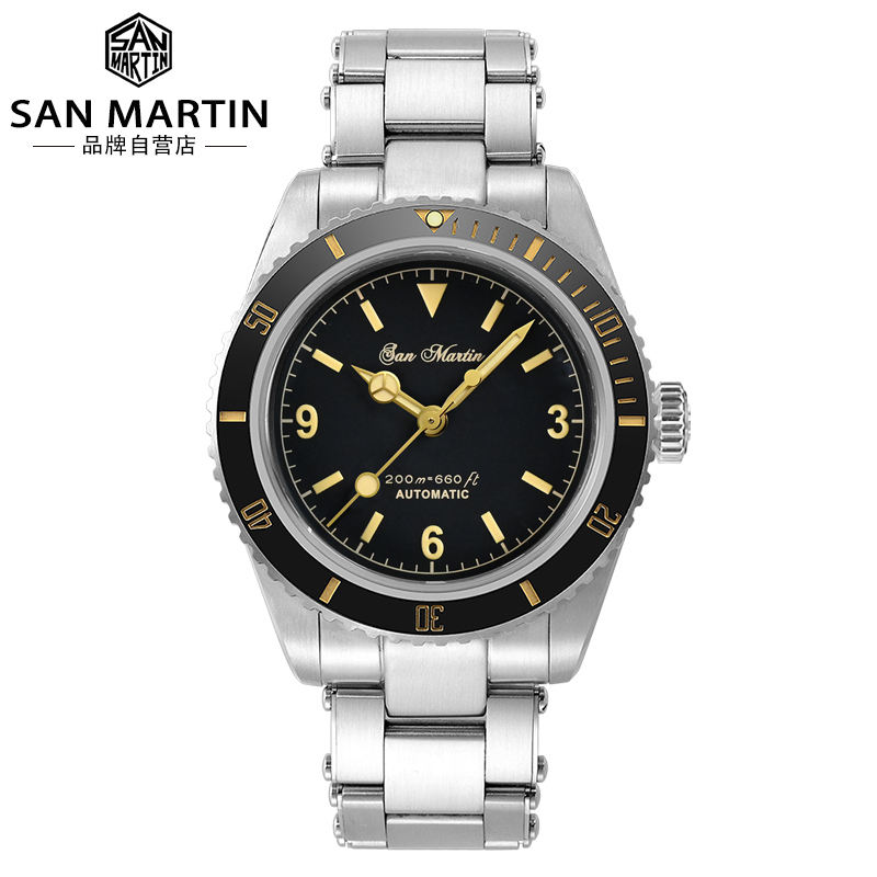 Shop High Quality San Martin 38mm Vintage Mechanical Watch