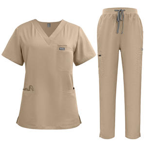 Conjunto de dos piezas de alta calidad de estilo americano europeo Venta caliente UCI Lavado de manos Enfermera Ropa de trabajo para hombres Mujeres Médicos Enfermeras - Product Image 4