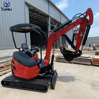 Mini-excavatrice de 2 tonnes pour creuser en profondeur et démolir, moteur EPA/EURO 5, mini-excavatrice sur chenilles pour l'agriculture et le terrassement