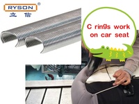 C24 15GA 3/4 "Agrafes à anneaux de porc galvanisées de longue durée pour canapé, rembourrage de siège de voiture et cages à volaille