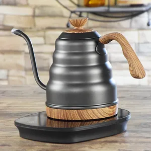 בסיטונאות דיגיטלי gooseneck קומקום-נירוסטה יוצקים מעל תה קפה כלי בקרת טמפרטורה חשמלי דיגיטלי Gooseneck קומקום ש