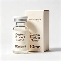 Boîtes d'emballage personnalisées pour peptides simples ou doubles, flacons de 3 ml, 5 ml, 10 ml, boîte en carton, étiquettes imprimées, design gratuit