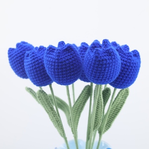 Flores <span class=keywords><strong>de</strong></span> tulipán <span class=keywords><strong>de</strong></span> ganchillo Rosa hechas a mano al por mayor, plantas decorativas artificiales <span class=keywords><strong>para</strong></span> regalo del Día <span class=keywords><strong>de</strong></span> <span class=keywords><strong>la</strong></span> <span class=keywords><strong>madre</strong></span> y del maestro - Product Image 3