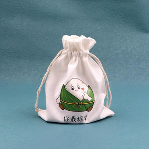 La mejor bolsa de bolsita de apariencia festiva personalizada Festival del barco del dragón chino Bolsa Zongzi Bolsita Bolsillo con cordón Origen de Vietnam - Product Image 4