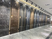 Nouvelles dalles de sol en porcelaine brillante 600x600, isolation thermique, effet marbre de luxe, pour salon