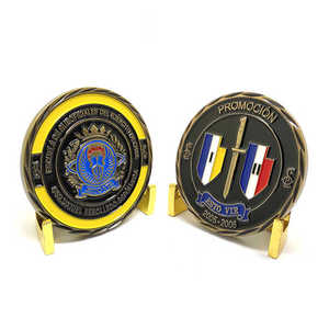 Diseña tus propias monedas conmemorativas personalizadas de aleación de zinc y metal esmaltado, fabricante de monedas de desafío 3D en oro y plata - Product Image 3