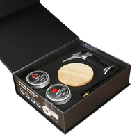 Kit Fumeur à Whisky avec Infuseur en Verre, Torche Premium et Set de Copeaux de Bois pour Bars et Amateurs de Whisky et de Bourbon