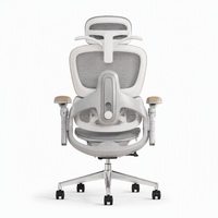 Chaise de bureau ergonomique à dossier haut, chaise d'ordinateur avec soutien lombaire, appui-tête réglable, accoudoirs pivotants, chaise de travail pour la maison et le bureau