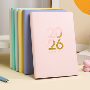 Agenda Diaria YUFINO 2026 A5 de PU, Cuaderno Almanaque, Costura con Hilo de Cuero Multicolor, Logotipo Personalizado Impreso, Calendario - Product Image 3
