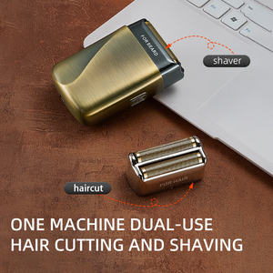 Mini Afeitadora Masculina con Doble Cuchilla Recíproca, Impermeable y Lavable, Recargable Tipo C, Recortadora de Barba de Bolsillo - Product Image 4