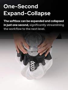 <span class=keywords><strong>Godox</strong></span>, 19,6 pulgadas/50cm, linterna plegable de, Softbox, modificador de iluminación suave para <span class=keywords><strong>Godox</strong></span> SL60II SL150III FV150II <span class=keywords><strong>AD300PRO</strong></span> - Product Image 3