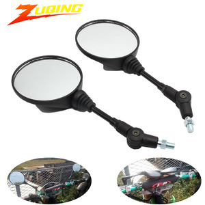 Espejo Retrovisor Redondo para Motocicleta ZUQING, ABS, KLX250, Plegable, Anticaídas, Accesorio para Turismo - Product Image 5