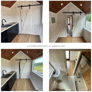 Casa moderna Techo inclinado Estructura de acero Casa Jardín Dormitorio Playa Paisaje Características Home Stay Hotel RV Campamento de vacaciones - Product Image 2