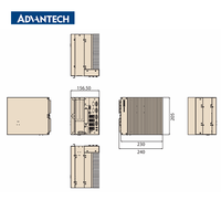 Ordinateur industriel embarqué Advantech ARK-3530F 4LAN 8USB 9-36V sans ventilateur, triple écran, 4HDD RAID LGA1151