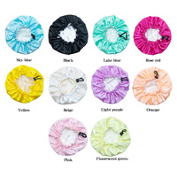 Bonnet de nuit en satin de soie doux pour bébés et jeunes enfants (6-36 mois) aux cheveux bouclés, réversible, ajustable, antidérapant, OEM