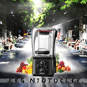 Alta potência de 1,6 litros comercial espremedor elétrico liquidificador multifuncional smoothie silencioso fabricante para uso do hotel recipiente plástico - Product Image 3