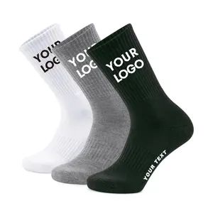 Chaussettes personnalisées pour hommes, chaussettes en coton biologique, emballage en boîte, chaussettes en bambou personnalisées