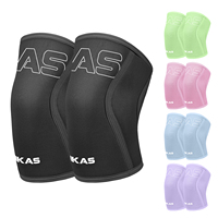 Genouillères en néoprène personnalisées MKAS avec logo pour la musculation, soutien respirant et compressif pour l'haltérophilie et l'entraînement de force