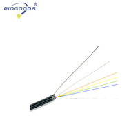 FTTH cable de fibra óptica para exteriores modo único, fibra G657A1, lszh, cable de caída de 1 núcleo negro
