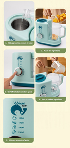 Robot da Cucina Multifunzione per Neonati, Frullatore Domestico con Funzione di Cottura <span class=keywords><strong>a</strong></span> <span class=keywords><strong>Vapore</strong></span> e Miscelazione - Product Image 4