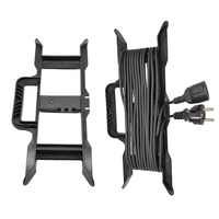 Enrouleur de cordon d'alimentation robuste pour chantier extérieur, norme UE, 30-60 pieds, portable, rallonges CEE avec prise femelle