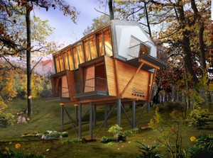 Casa pequeña de madera prefabricada - Product Image 2