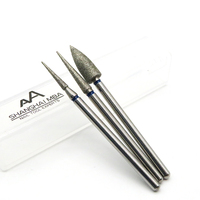 Manucure Pédicure E-file Bits Lance Forme Conique Diamant Burr Nail Drill Bits pour le soin des cuticules