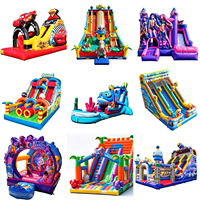 Château gonflable pour enfants avec toboggan, équipement d'amusement personnalisé pour les jardins d'enfants et les fêtes commerciales