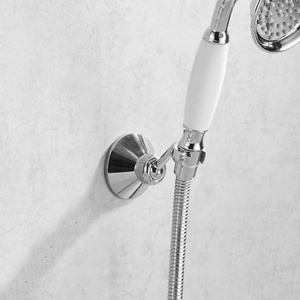 <b>Shower</b> Head Holders Copper <b>Shower</b> Holder Bracket 360 Degree Adjustable Wall Mount for Standard Handheld Showerhead and Hose - Product Image 6