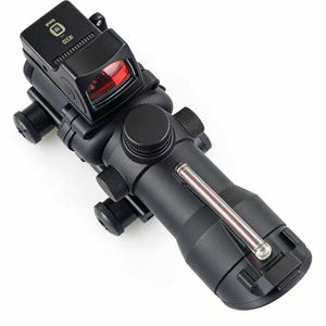 Mira Telescópica Prismática de Fibra Óptica 4X32 con Mini Mira de Punto Rojo, Mira Táctica de Caza, Mira Óptica para Exteriores - Product Image 2