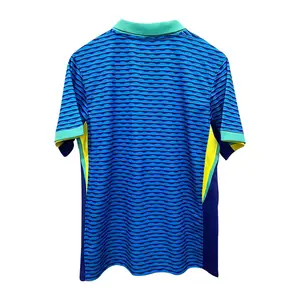 2024コパアメリカサッカーブランクファンエディションサッカージャージデジタルプリントパッチ半袖プルオーバーシャツ