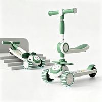 Triciclo infantil de 3 ruedas al por mayor con barra de empuje - Patinete y juguete montable 3 en 1 plegable con música, de fábrica OEM para niños