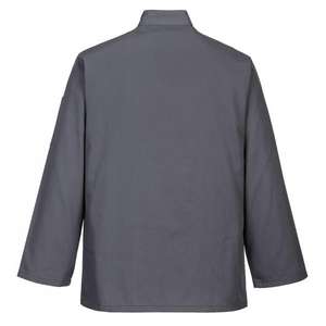 PORTWEST - C833SGRL Chaqueta de chefs gris pizarra Suffolk-EAN 5036108348626 CHEFS AND FOOD INDUSTRY WORKWEAR - Product Image 2