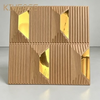 Panel Dinding PVC 3D Tahan Air Modular Bertekstur Embos Dekoratif Ukuran Warna Sesuai Pesanan Mudah Dipasang