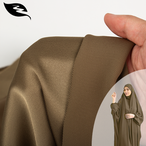 Personnalisé été 2025 Abaya Respirant Polyester Sergé Type Soie Satin Tissu Crêpe Tissu pour Moyen-Orient Style Robe/Hajab - Product Image 1