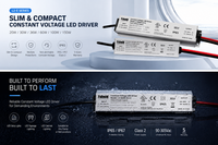 Alimentation LED AC-DC Classe 2 12V 36W PF>0.95 Étanche IP65/IP67 Certifiée cUL/CE pour Bande LED, Armoire, Signalétique, Aménagement Paysager Extérieur