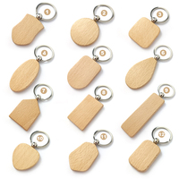 Porte-clés ouvre-bouteille en bois de hêtre avec logo personnalisé - Blancs de sublimation écologiques et durables pour gravure laser