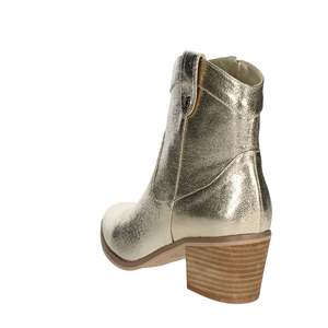 Botines Bajos para Mujer Refresh, Color Dorado 171960, Acabado Metálico, Estilo Occidental - Product Image 2