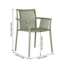 Chaise de salle à manger en plastique empilable, personnalisable, durable, en polypropylène PP, à quatre couleurs, avec dossier à lattes, style nordique, pour intérieur et extérieur, OEM disponible